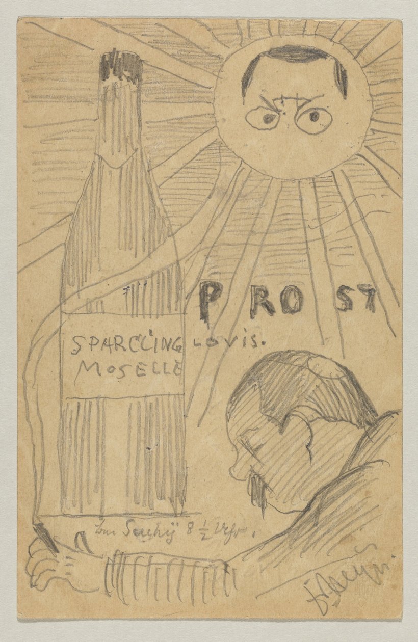 Lovis Corinth aan Carl Strathmann: Ansichtkaart, poststempel 26 december 1897 door Lovis Corinth