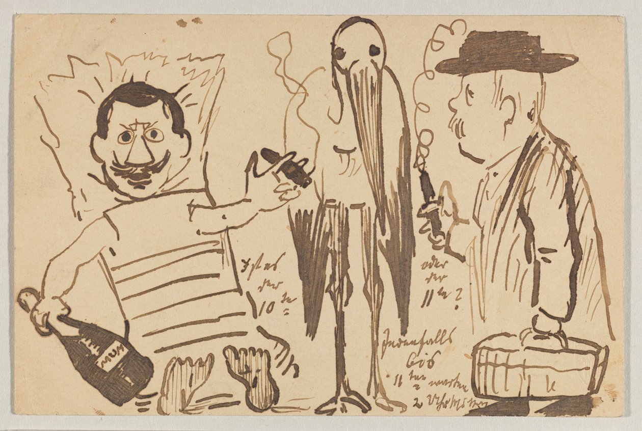 Lovis Corinth aan Carl Strathmann: Ansichtkaart, poststempel 3 september 1902 door Lovis Corinth