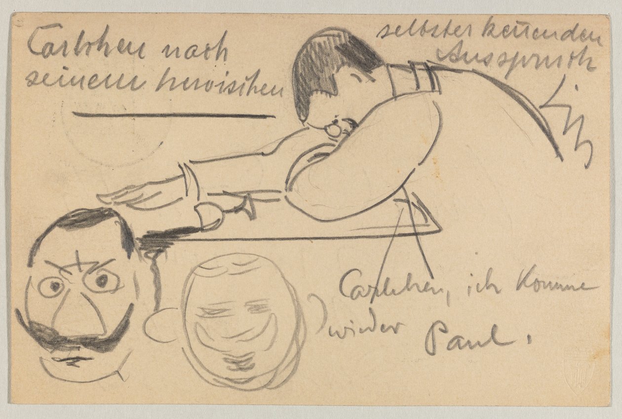 Lovis Corinth aan Carl Strathmann: Ansichtkaart, poststempel 8 januari 1903 door Lovis Corinth