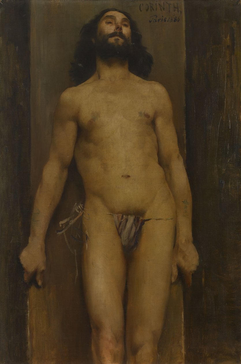 Mannelijk naakt door Lovis Corinth