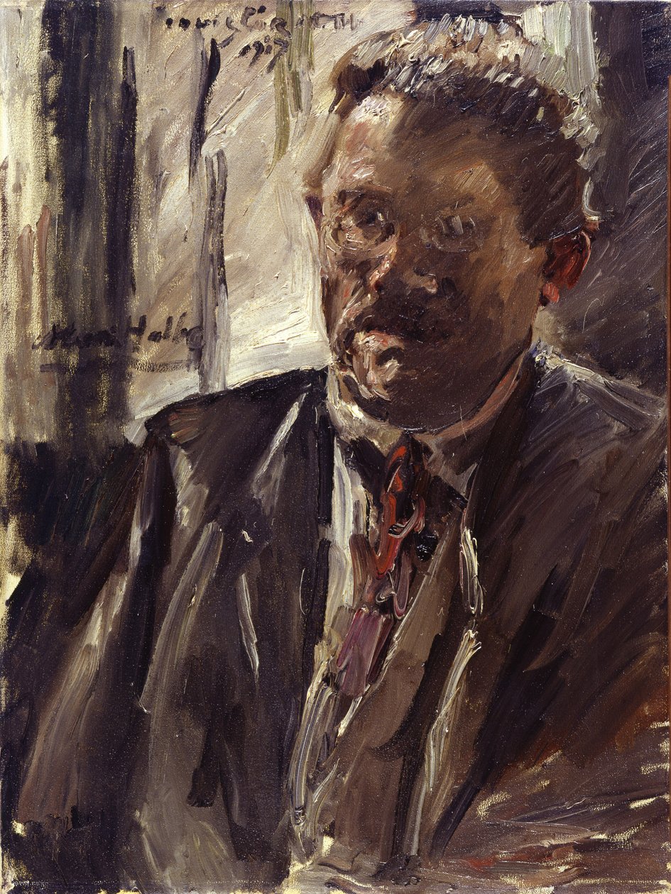 Portret van Max Halbe door Lovis Corinth