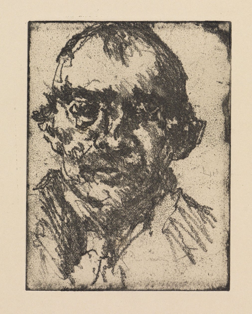 Zelfportret 1921 door Lovis Corinth