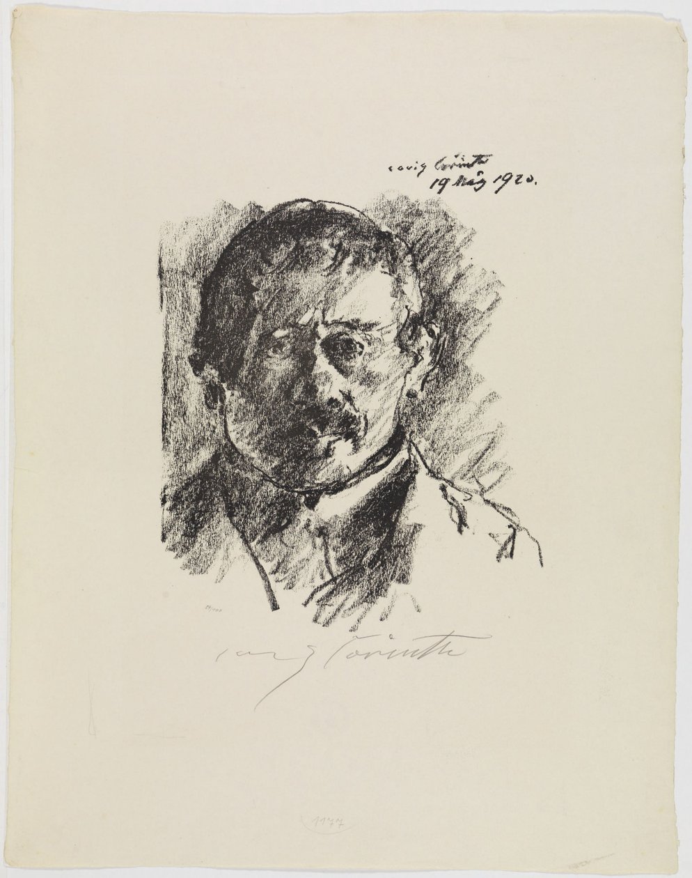 Zelfportret, 19 maart 1920 door Lovis Corinth