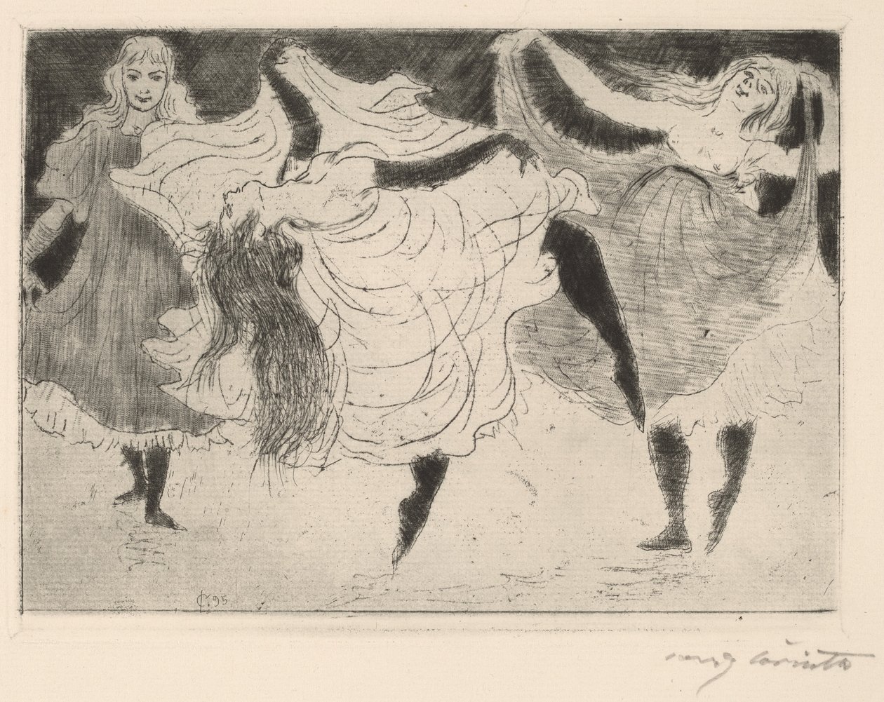 Tänzerinnen, 1895 door Lovis Corinth