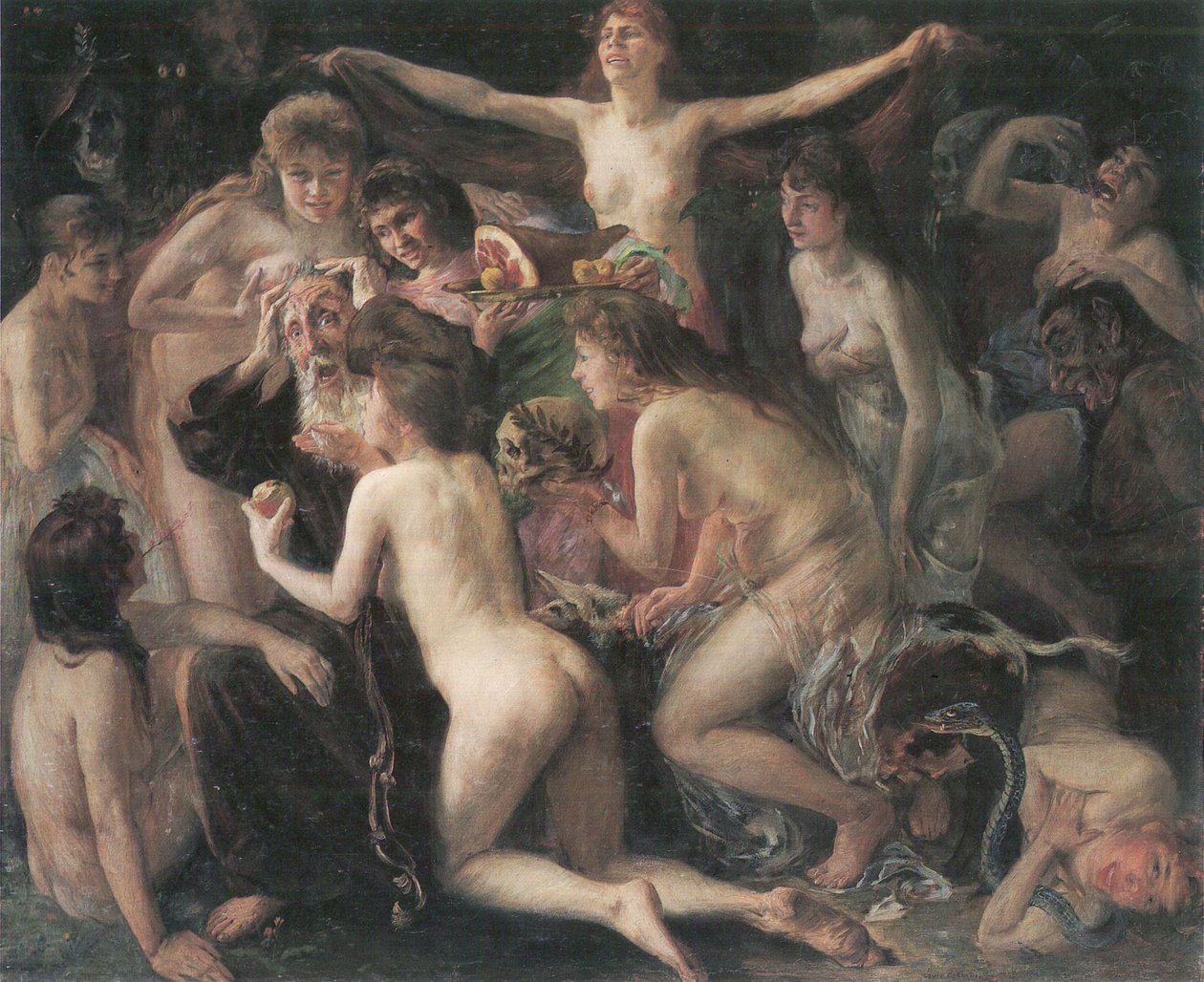 Verzoeking van de heilige Antonius door Lovis Corinth