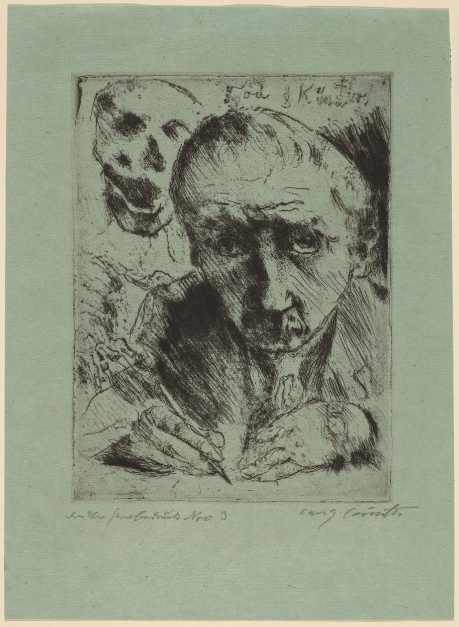 Dood en de Kunstenaar door Lovis Corinth