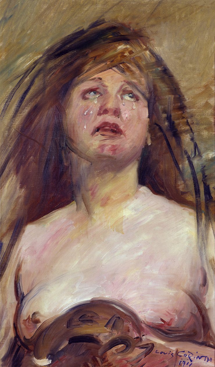 De huilende Magdalena door Lovis Corinth