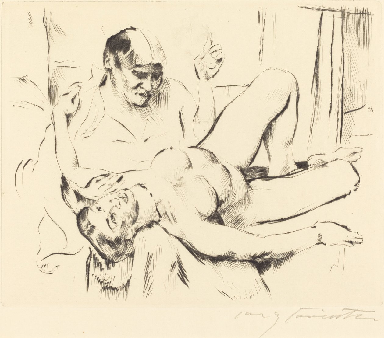 Profetie door Lovis Corinth