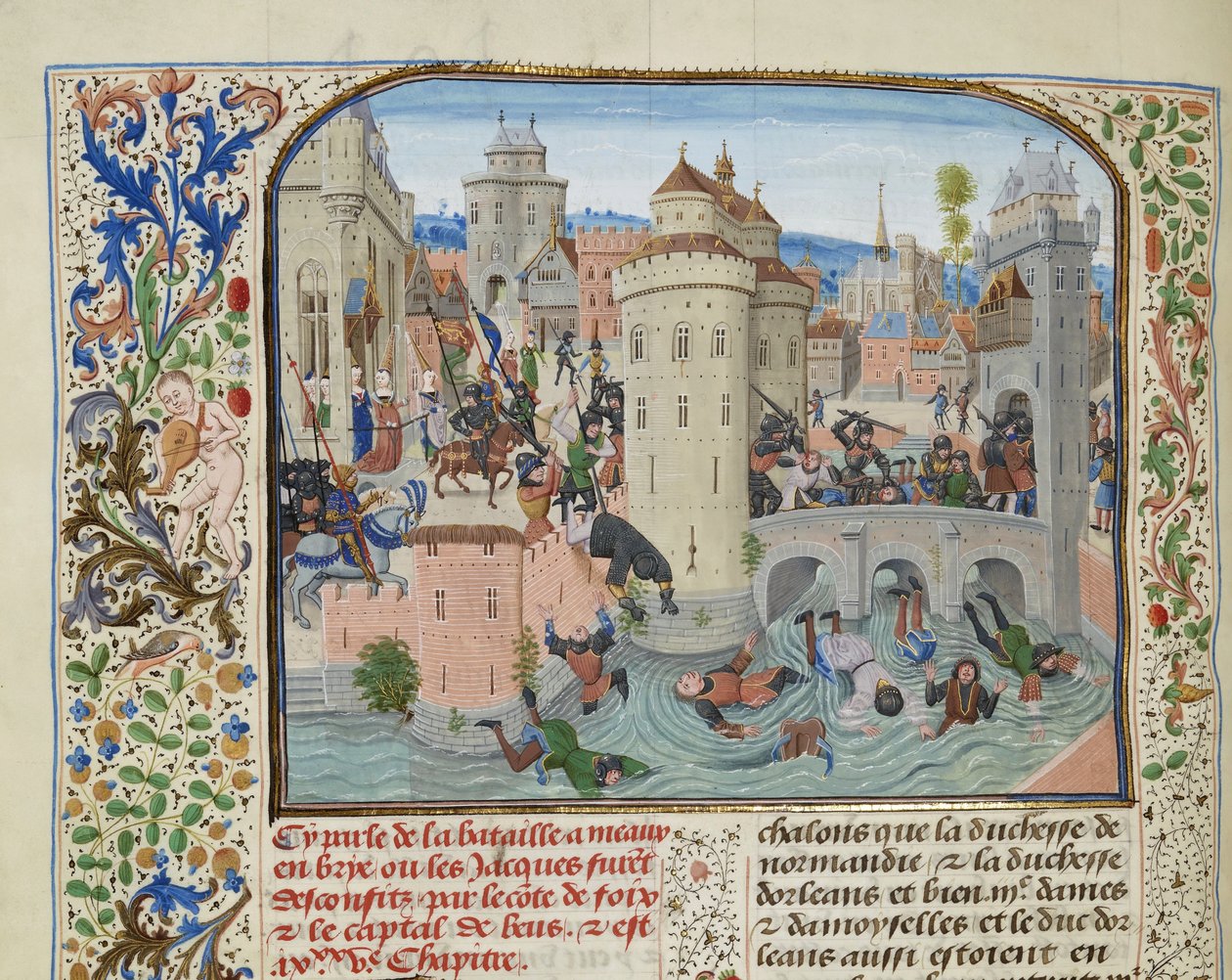 Nederlaag van de Jacquerie op 9 juni 1358 door Loyset Liedet