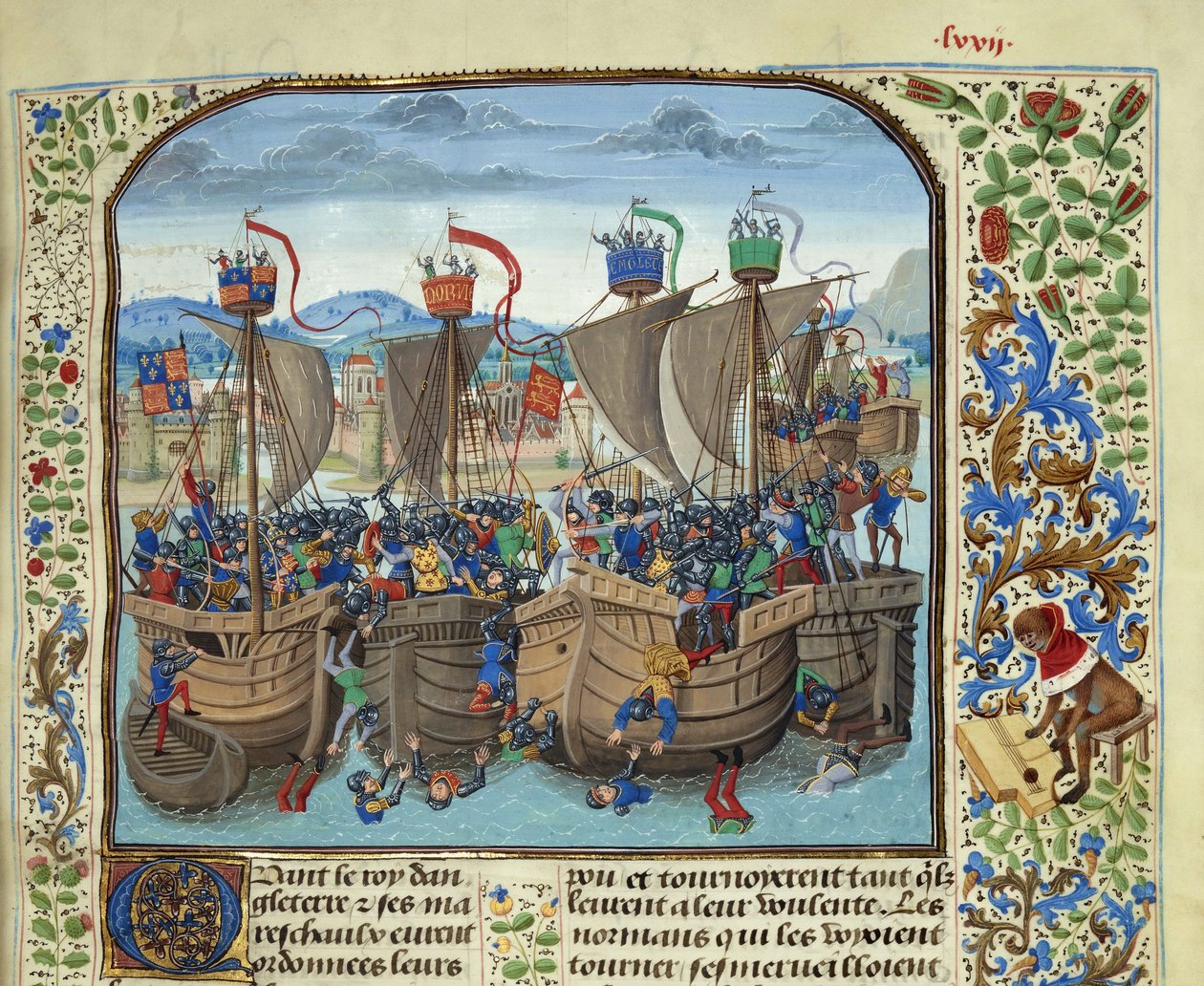 De Slag bij Sluis op 24 juni 1340 door Loyset Liedet