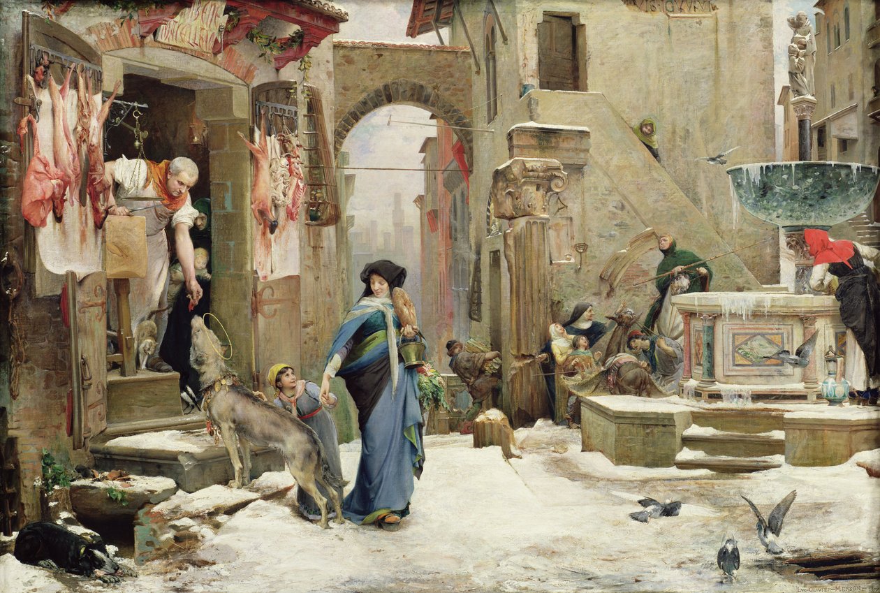 De Wolf van Gubbio, 1877 door Luc Oliver Merson