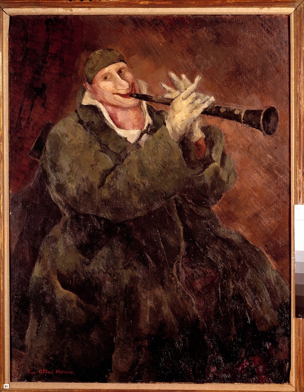 Grock speelt de trompet door Luc Albert Moreau