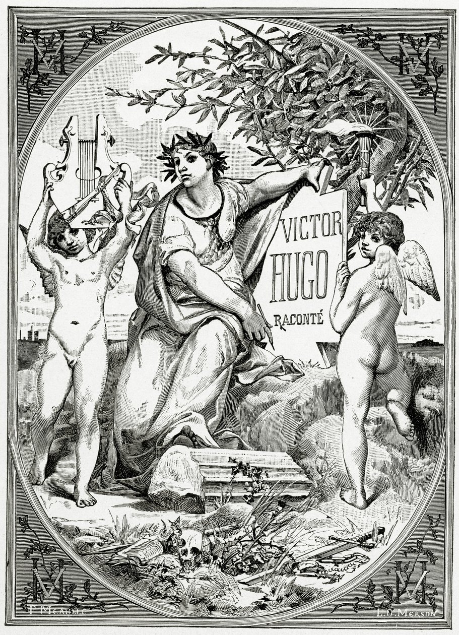 Victor Hugo verteld door een getuige van zijn leven, 19e eeuw (gravure) door Luc Oliver Merson