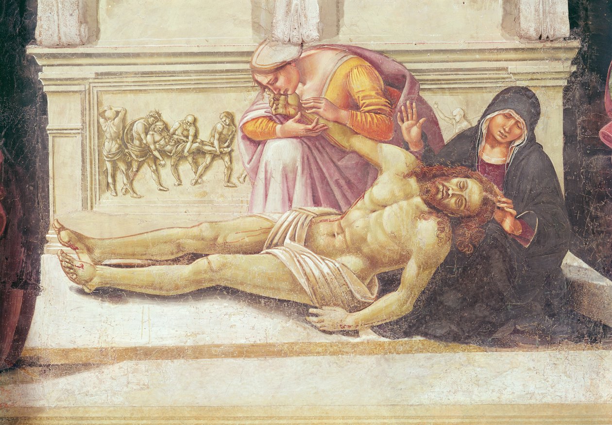 Detail van de Kruisafneming, uit de Kapel van de Madonna di San Brizio, 1499-1504 door Luca Signorelli