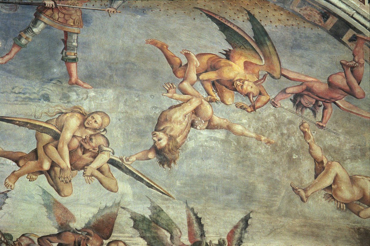 Duivels, uit het Laatste Oordeel (detail) door Luca Signorelli