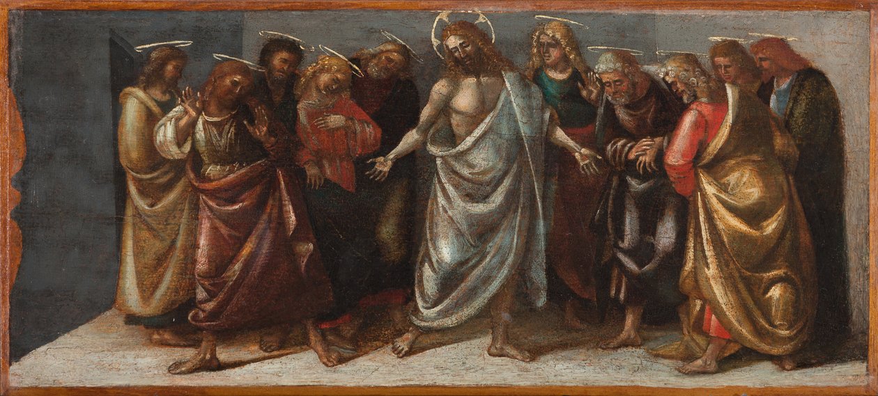 De Verrezen Christus verschijnt aan zijn discipelen, ca. 1514 door Luca Signorelli