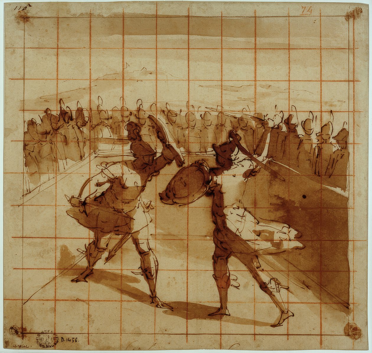 Aeneas tegen Turnus door Luca Cambiaso