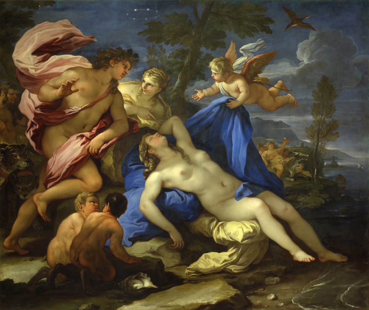 Ariadne Verlaten door Theseus op Naxos door Luca Giordano