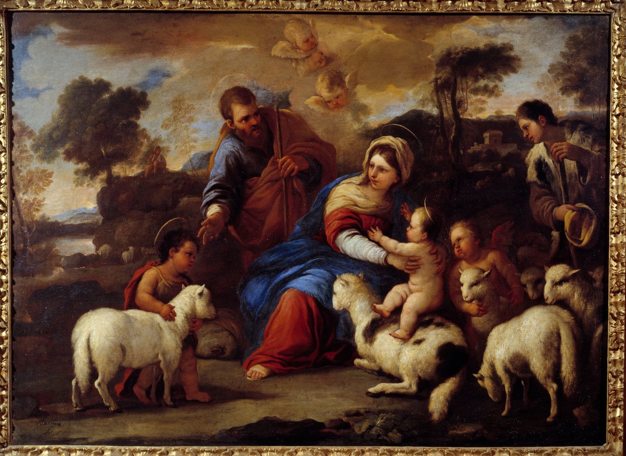 Heilige familie door Luca Giordano