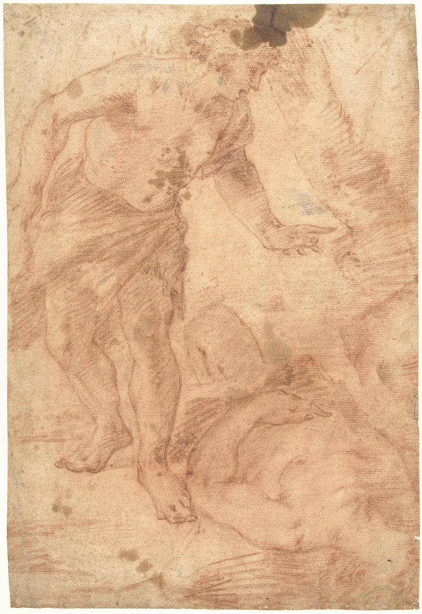 Kain bij het lijk van Abel door Luca Giordano