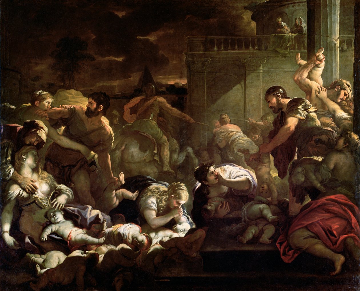 Bloedbad van de onschuldigen door Luca Giordano