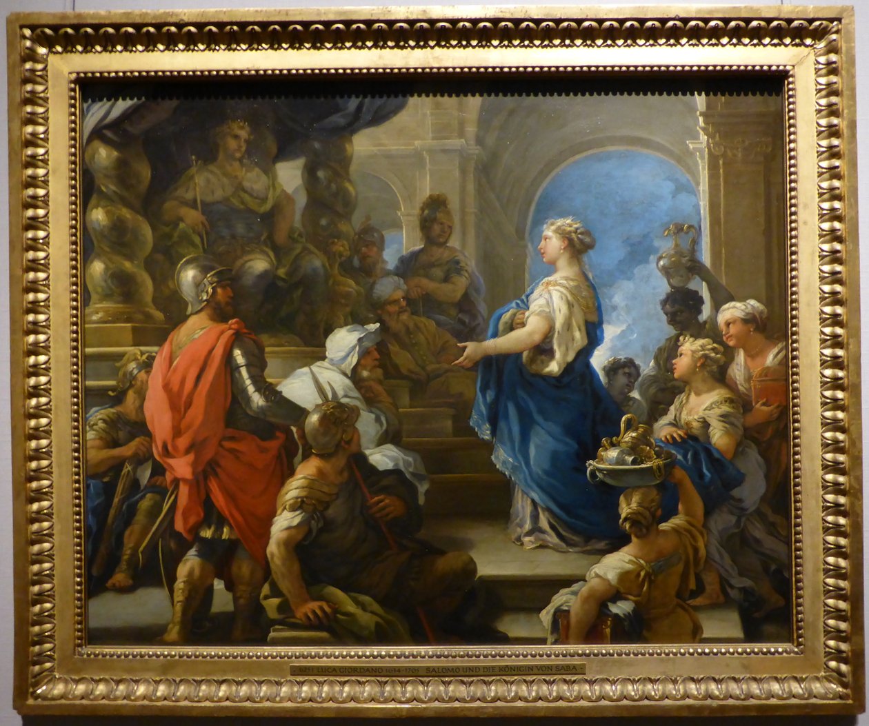 Salomo und die Königin von Saba door Luca Giordano