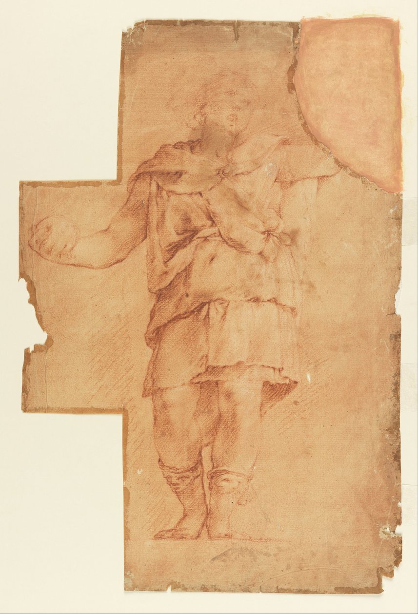 Studie van de staande figuur door Luca Giordano