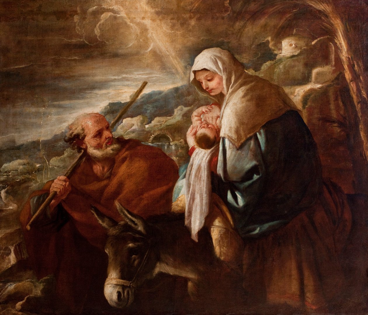 Vlucht naar Egypte door Luca Giordano