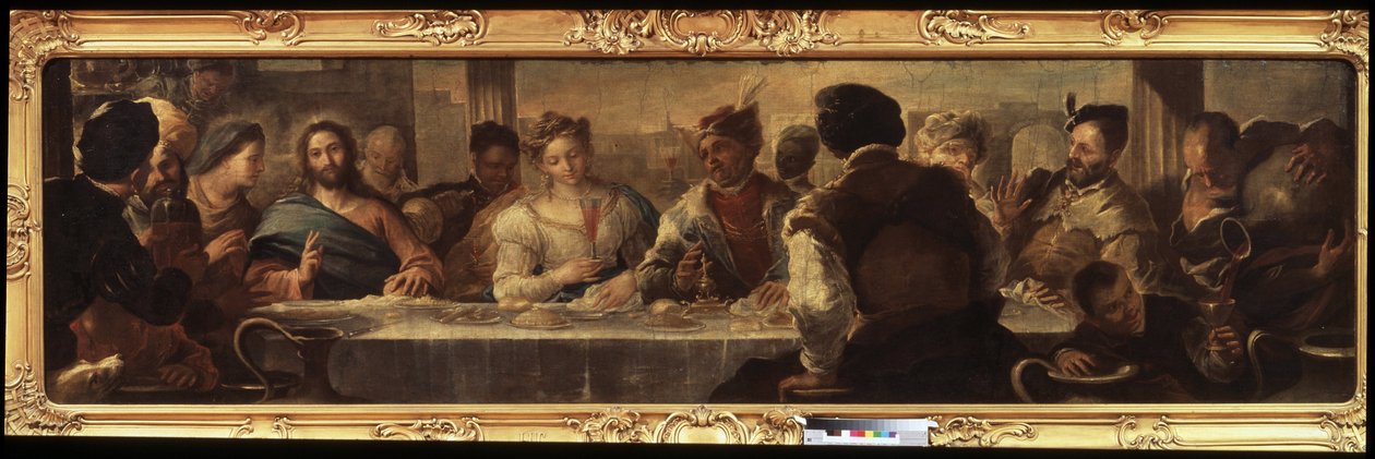 De bruiloft te Kana door Luca Giordano