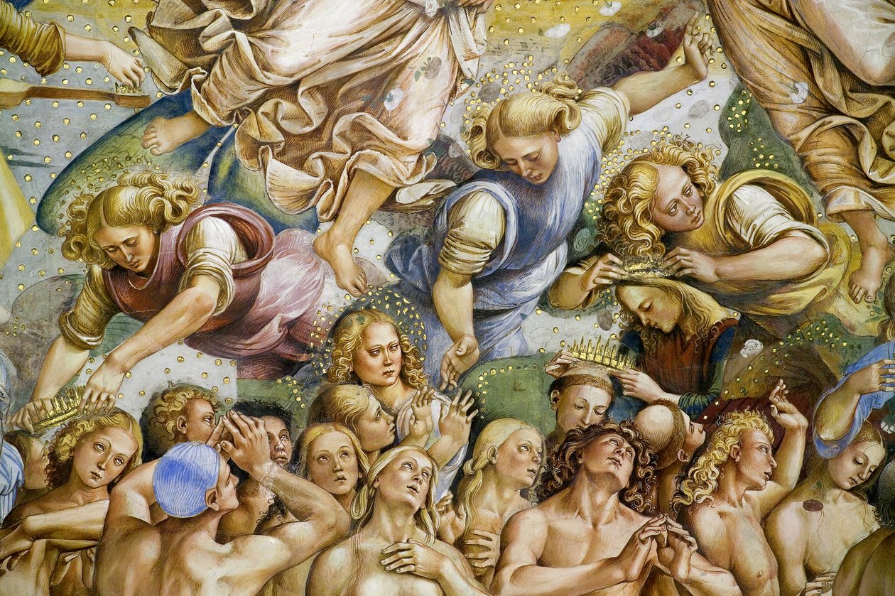 Uitverkorenen, uit het Laatste Oordeel fresco cyclus door Luca Signorelli
