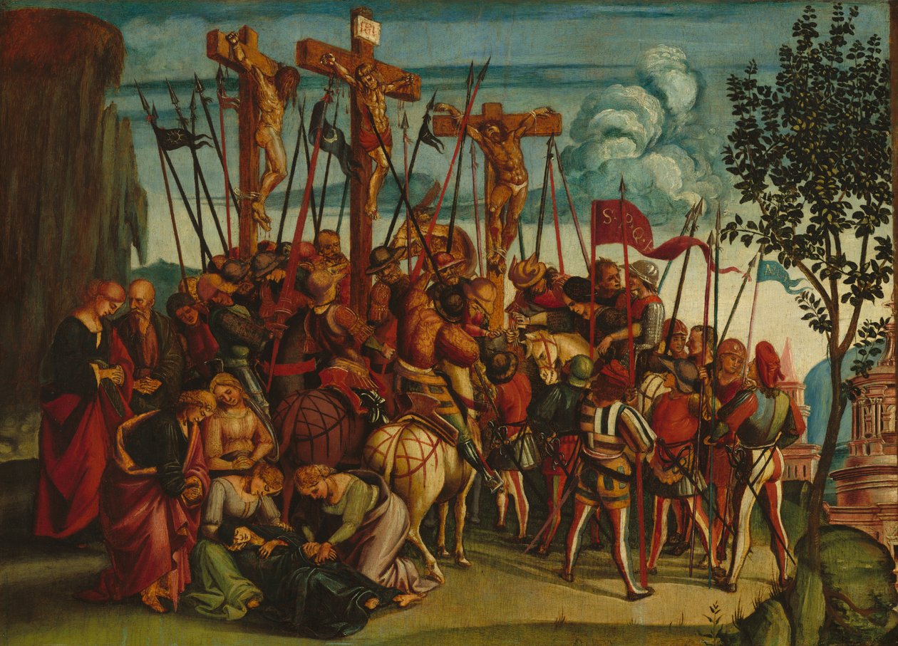 De kruisiging, ca. 1504-1505 door Luca Signorelli