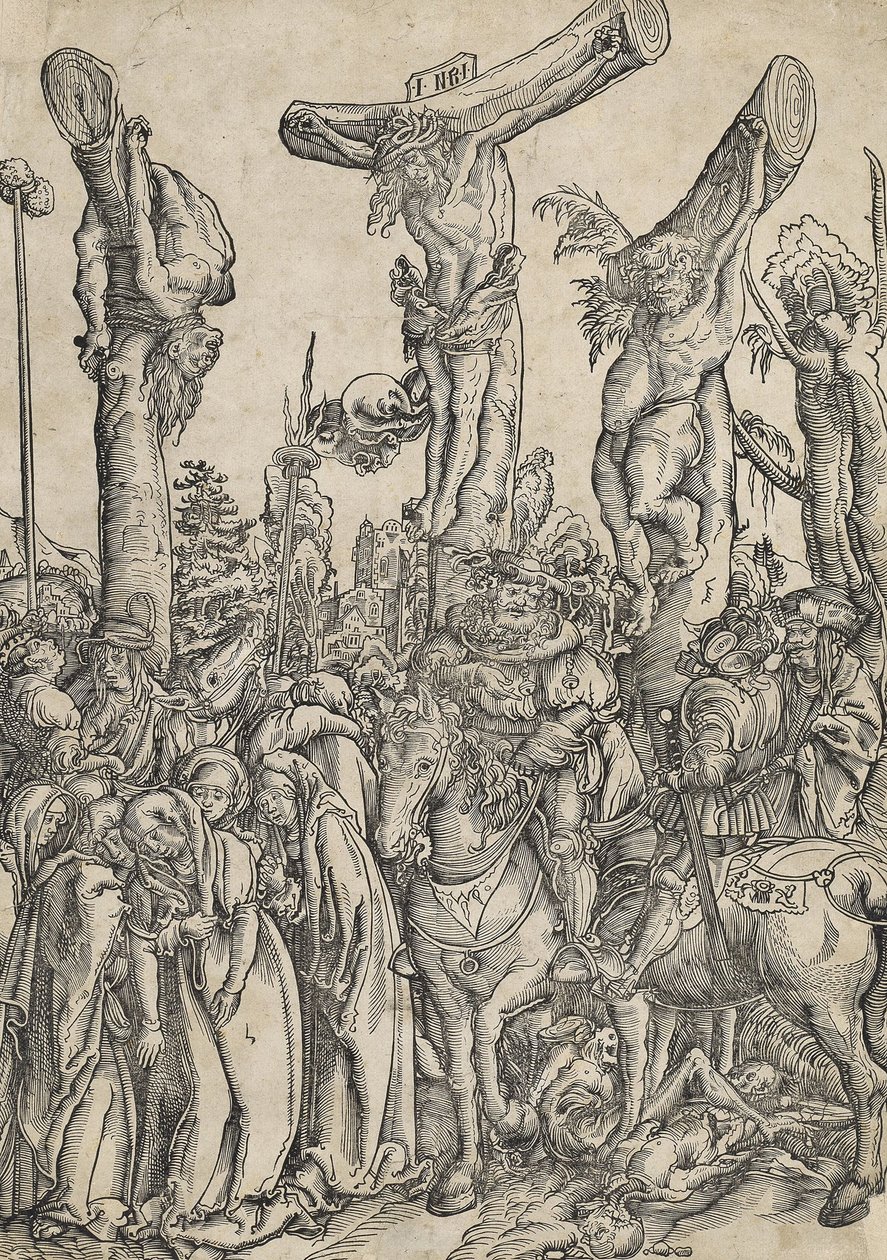 De kruisiging door Lucas Cranach the Elder