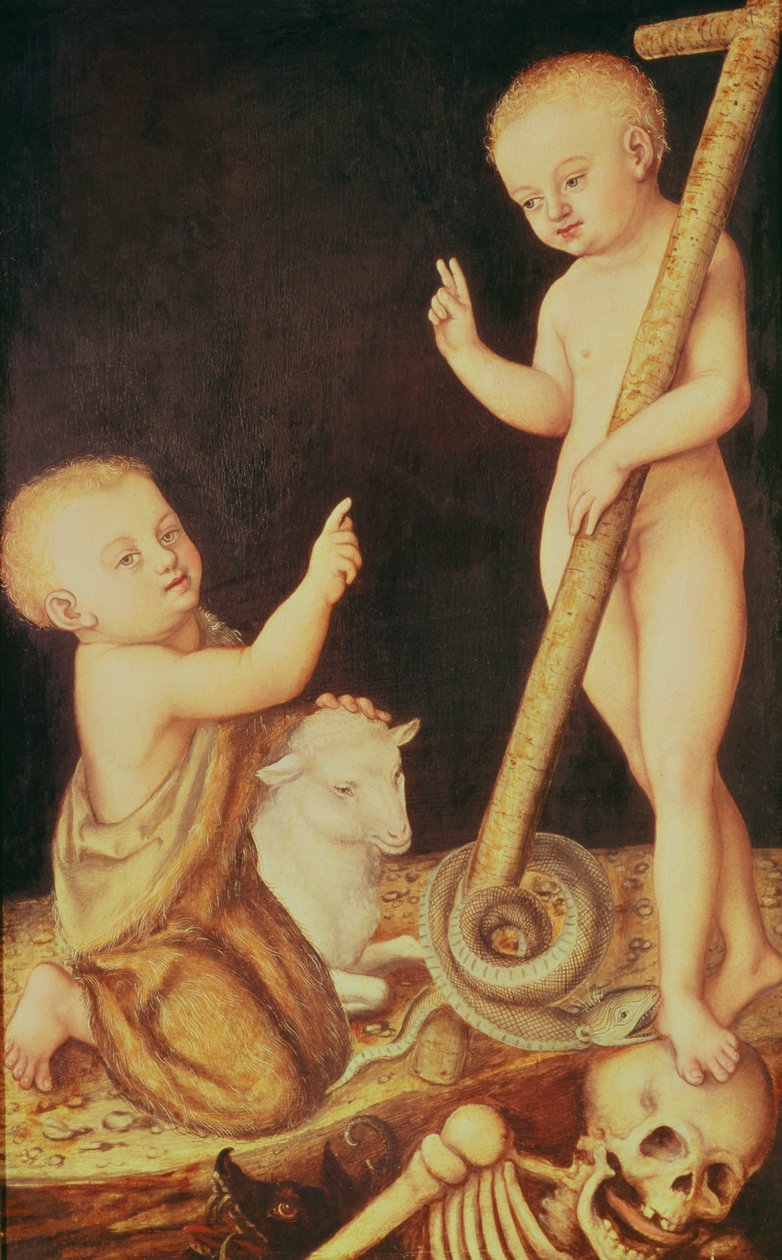 Het Kind Christus Triomfeert over de Dood en het Kind Johannes de Doper