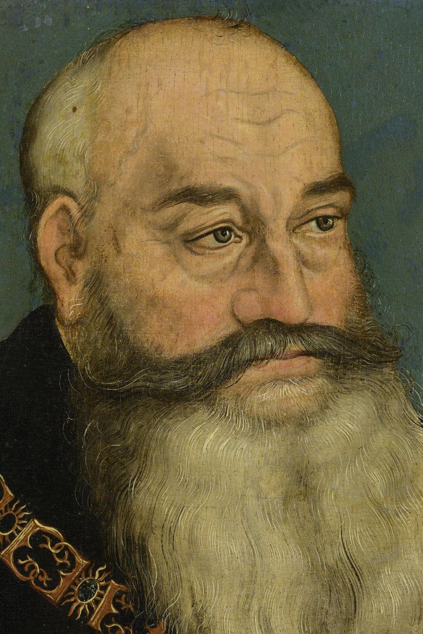Portret van Georg de Baardige, hertog van Saksen door Lucas Cranach the Elder