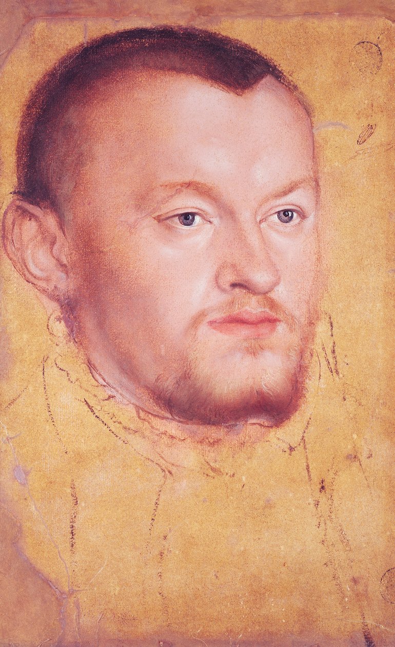 Portret van Augustus I (1526-86) keurvorst van Saksen door Lucas Cranach the Younger