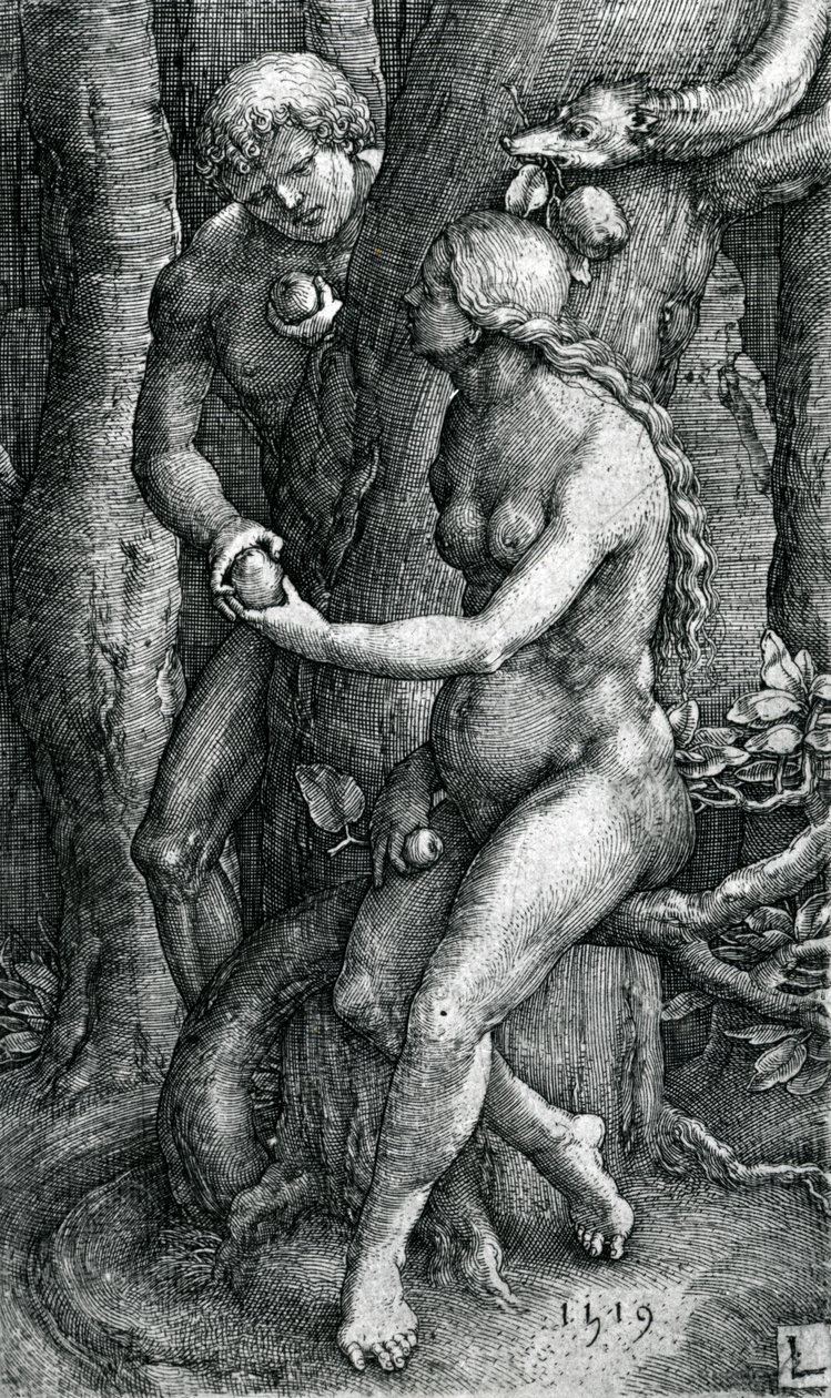 De val van de mensheid, 1519 door Lucas van Leyden