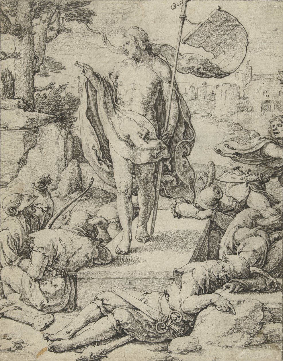 De opstanding door Lucas van Leyden