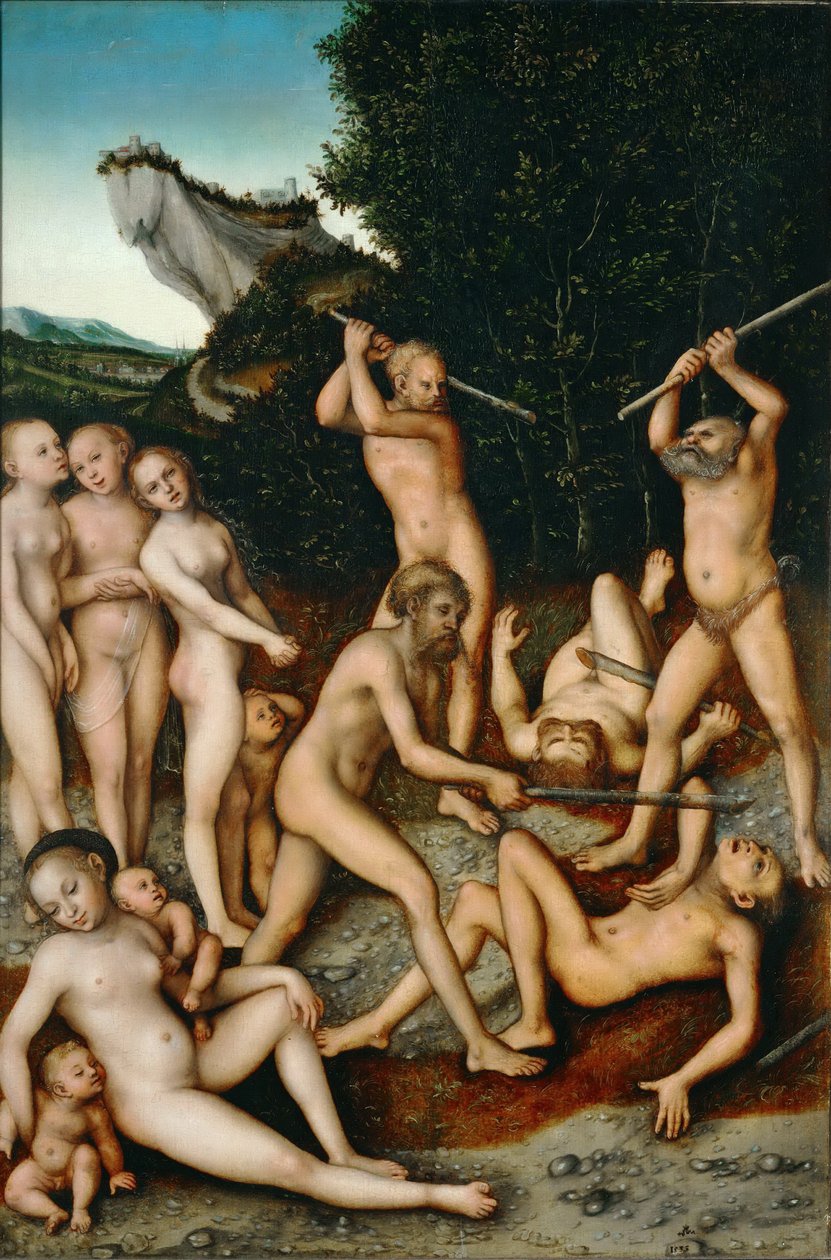 De vruchten van jaloezie (De zilveren eeuw) door Lucas Cranach the Elder