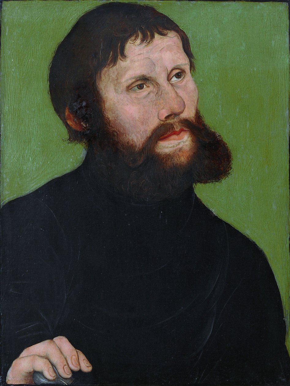 Duits: Portret van Luther als Junker Jörg Martin Luther als 