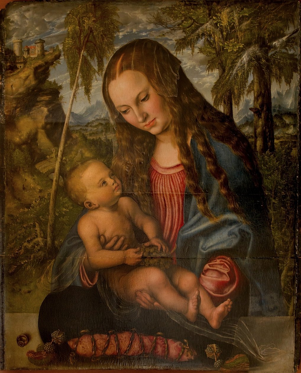 Madonna onder de spar door Lucas Cranach the Elder