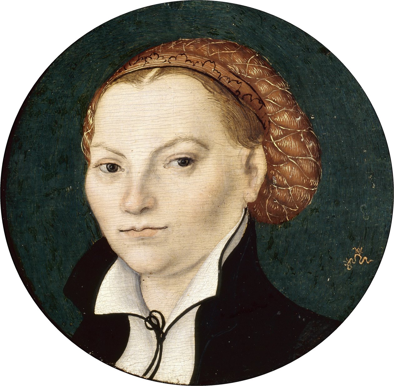 Portret van Katharina von Bora door Lucas Cranach the Elder
