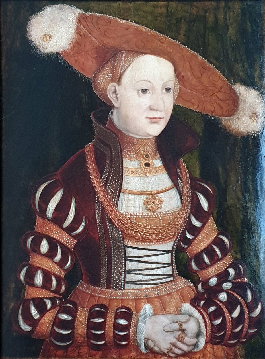 Prinses Magdalena van Brandenburg door Lucas Cranach the Elder