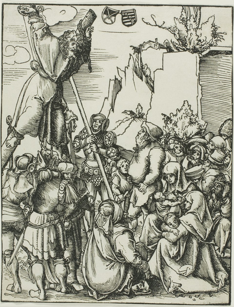 Sint Andreas, uit Het martelaarschap van de apostelen door Lucas Cranach the Elder