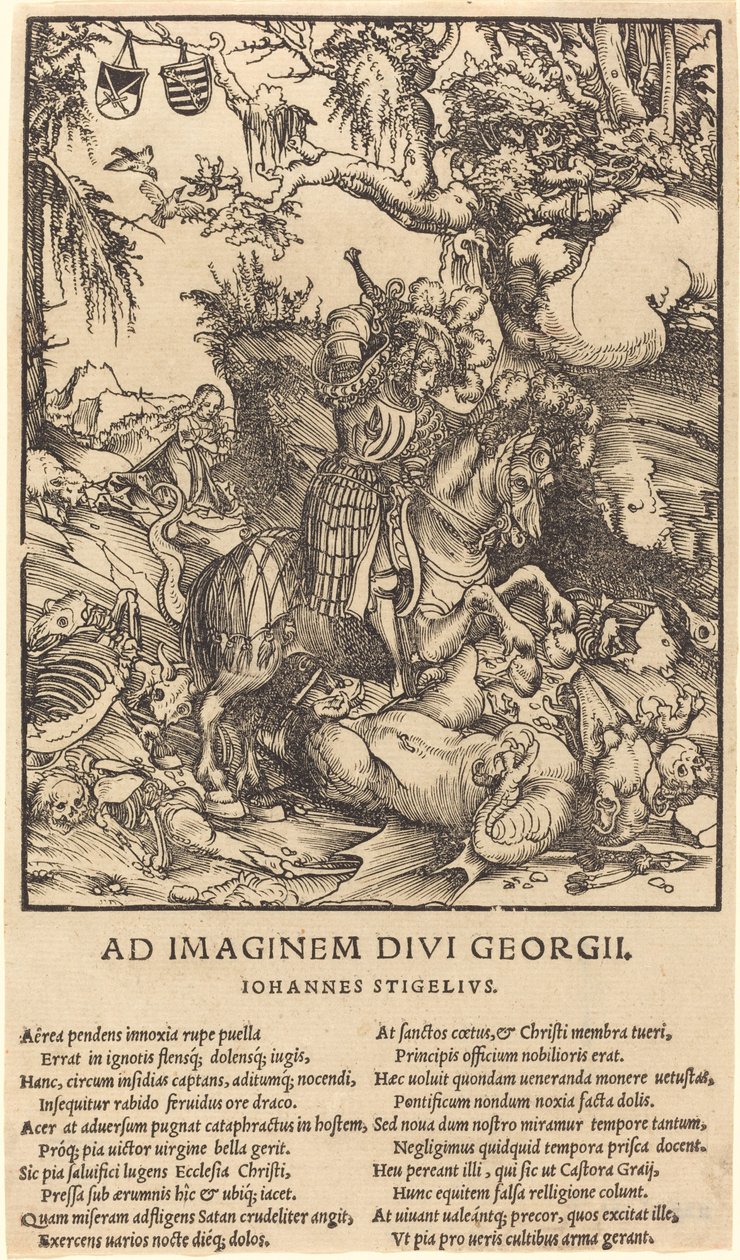 Sint Joris en de Draak door Lucas Cranach the Elder