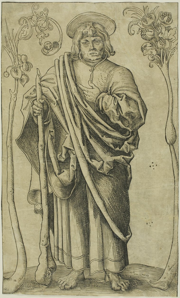 De heilige Judas, van Christus, de apostelen en de heilige Paulus door Lucas Cranach the Elder