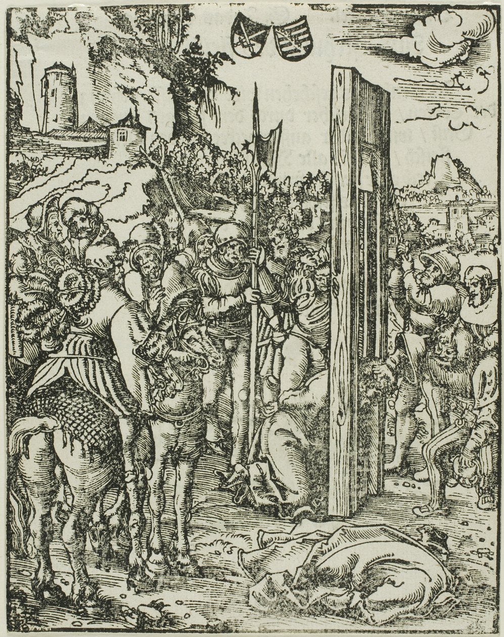 Sint Matthias, uit Het martelaarschap van de apostelen door Lucas Cranach the Elder