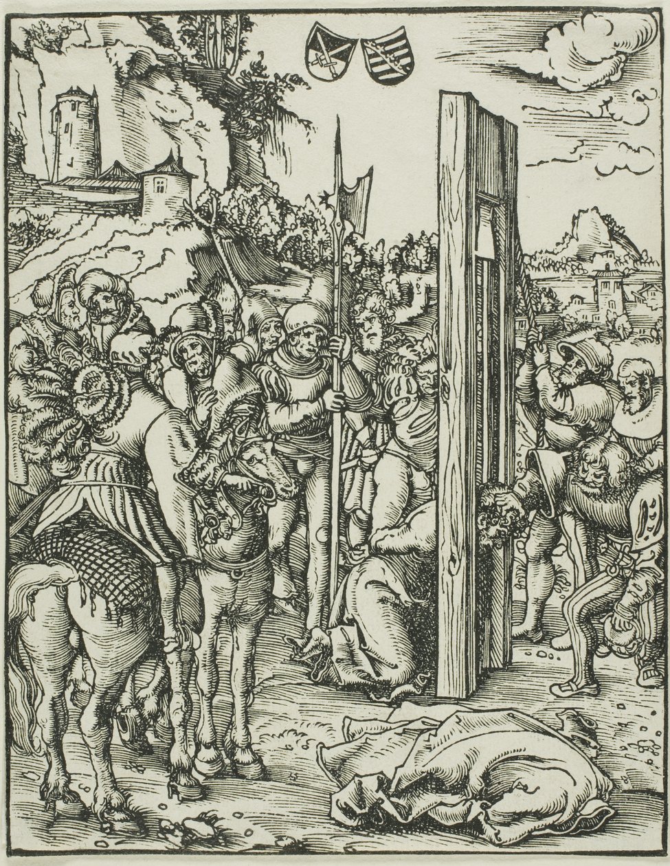 Sint Matthias, uit Het martelaarschap van de apostelen door Lucas Cranach the Elder
