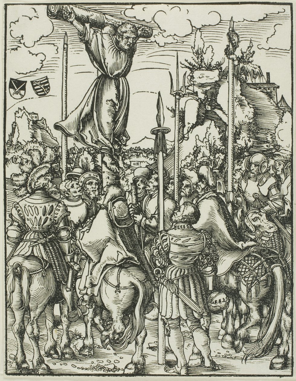 Sint Filippus, uit Het martelaarschap van de apostelen door Lucas Cranach the Elder