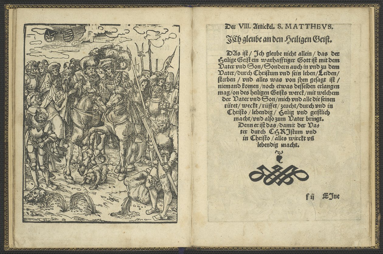De geloofsbelijdenis van de apostelen (het symbool van de heilige apostelen) door Lucas Cranach the Elder