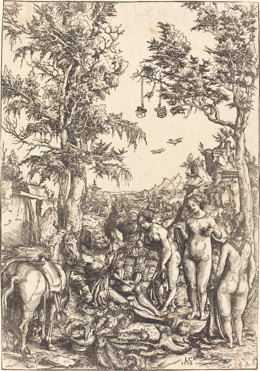 Het oordeel van Paris door Lucas Cranach the Elder